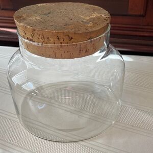 Glass Jar with Cork Lid